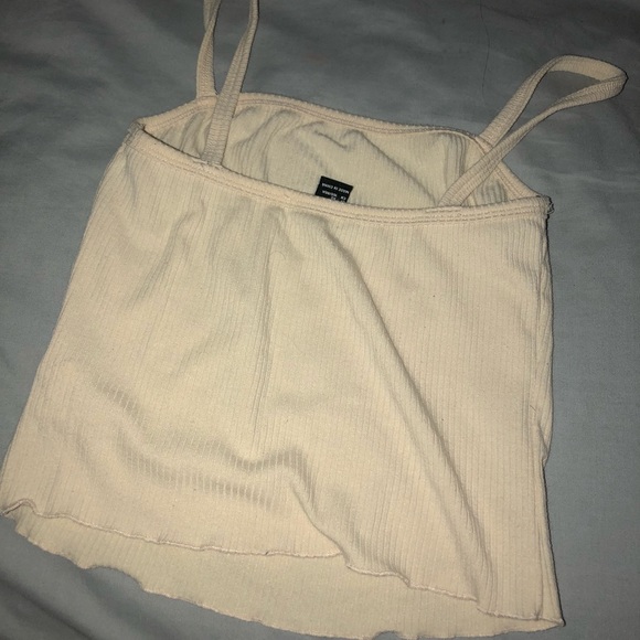 Yellow Cropped Tank Top - Picture 2 of 2